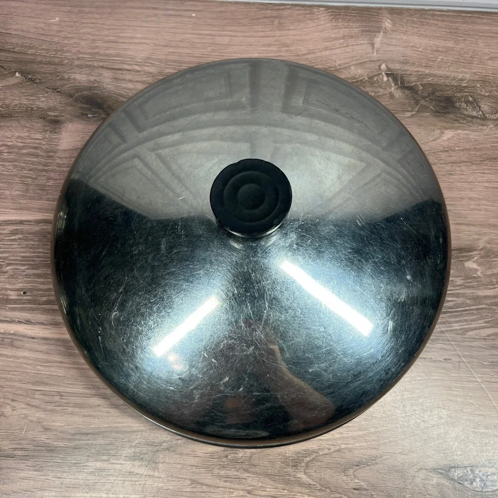 Revere Ware High Dome‎ Lid 10.5 Inch Silver Stainless Steel Vintage Replacement
